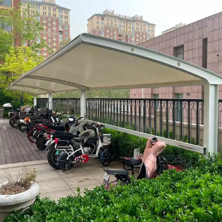 乾安县膜结构电动车棚